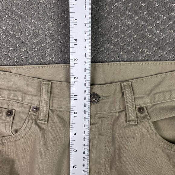 Levi's 505 Jeans Pants Men's 36 x 34 Tan Brown Regular Fit Straight Leg 0718 - Picture 10 of 13